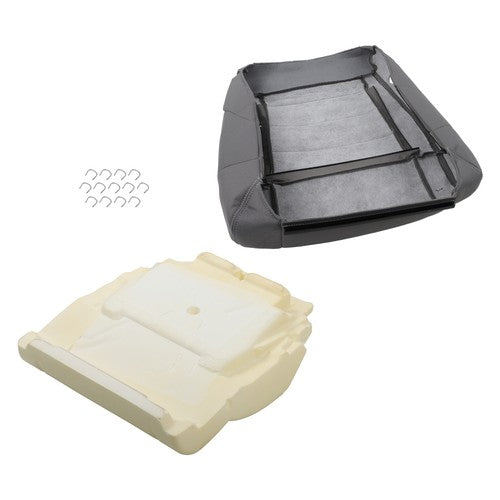 Cloth Passenger Bottom Seat Cover&Foam Cushion Gray For Jeep Wrangler 2007-2012