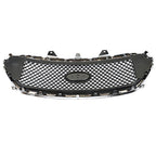 Mesh Front Upper Bumper Grille Plastic Chrome Frame For Ford Taurus 2013-2019