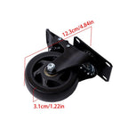 4 Inch Universal Heavy Duty Swivel Caster Wheels �� 4 with Brakes Black