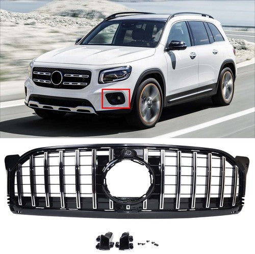 For Mercedes X247 W247 GLB GLB250 2020-2023 Chrome GT Style Grill Front Grille