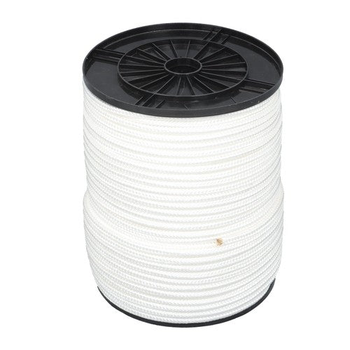 3/8in × 500ft Nylon Solid Braid Rope High UV Abrasion Resistance Industrial