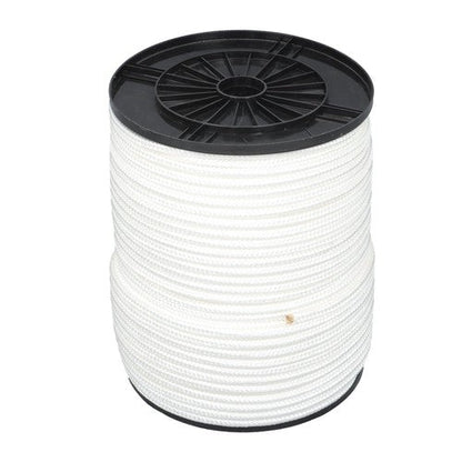 3/8in × 500ft Nylon Solid Braid Rope High UV Abrasion Resistance Industrial