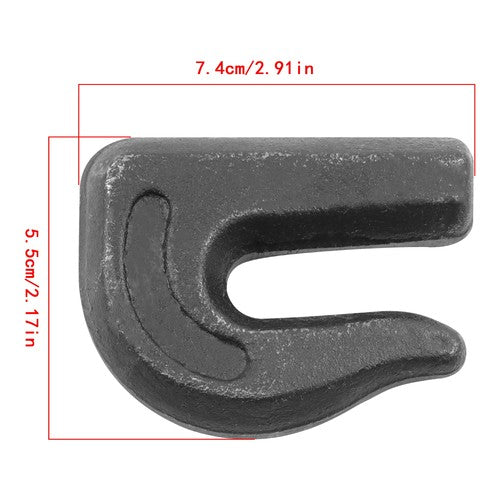 10 Pack 3/8" Weld On Grab Hook 6600lbs Heavy Duty G70 Forged Grab Chain Hooks