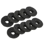 10 PCS 4-1/2" x 7/8" Black Diamond Grinding Discs Strip Discs for Angle Grinder