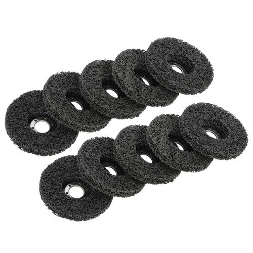 10 PCS 4-1/2" x 7/8" Black Diamond Grinding Discs Strip Discs for Angle Grinder