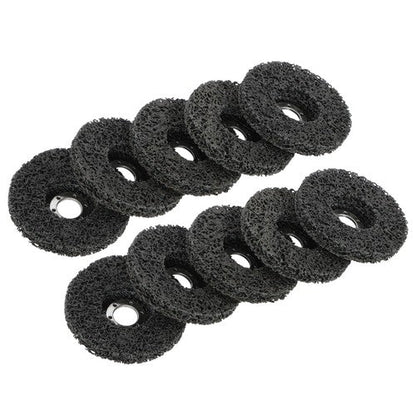 10 PCS 4-1/2" x 7/8" Black Diamond Grinding Discs Strip Discs for Angle Grinder