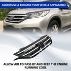 ZZ2V00502 Front Bumper Upper Grille Grill w/Chrome Trim for Honda CRV 2012-2014