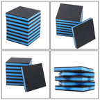 8 Pack 6"x6"x7/8" Anti Vibration Pads with Ribbed Rubber & EVA Core