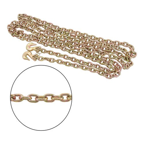 2PC 5/16" x 20' G70 Chains Tow Chain Binder Tie Down Flatbed Truck Trailer Chain