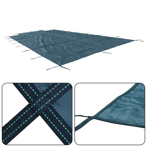 Inground Pool Cover Safety Fits Rectangle Swimming Pool Mesh Solid Pool