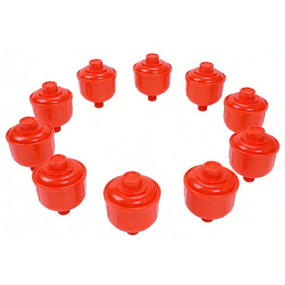 10PCS DISPOSABLE INLINE AIR FILTERS FIT FOR HVLP Paint Spray Gun Universal Red