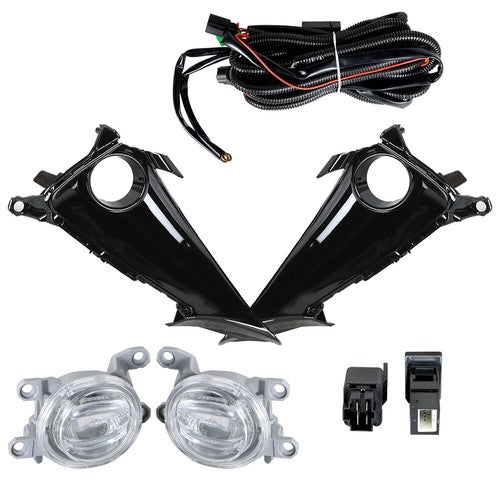 LH+RH Daytime Running Lights w/Wiring Switch For 19-21 Toyota Corolla Hatchback