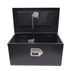 For Pickup Trailer Black Aluminum Diamond Plate 20"������������������12"������������������9.5" Tool Box w/Keys
