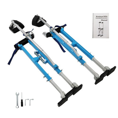 Painting Stilt 36" - 48" Drywall Stilts Adjustable Aluminum Alloy Tool Blue