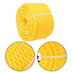 1/2in x 100 Feet 3 Stranded Orange Yellow Polypropylene Braided Rope