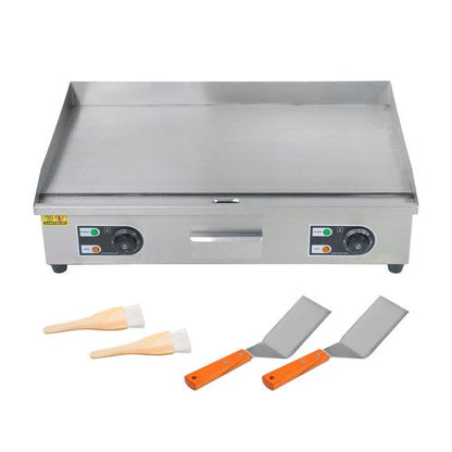 30 Inch Commercial Electric Griddle 3000W Countertop Flat Top Grill 122℉-572℉