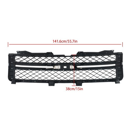 Front Bumper Grille Black Chrome For Chevy Silverado 2500HD 3500 HD 2011-14