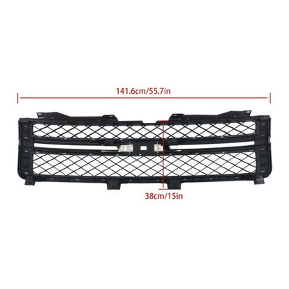 Front Bumper Grille Black Chrome For Chevy Silverado 2500HD 3500 HD 2011-14