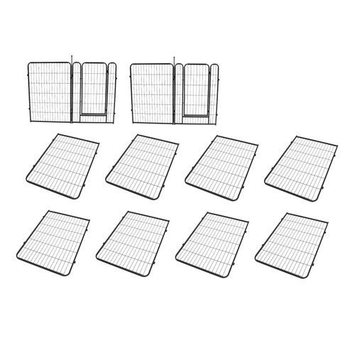 12 Panels 40x27 inch Dog Playpen Crate Fence Pet PlayPen Exercise Cage