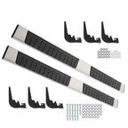 Suit For RAM 1500 Crew Cab 2009-2018 Running Boards Side Steps Left+Right Side