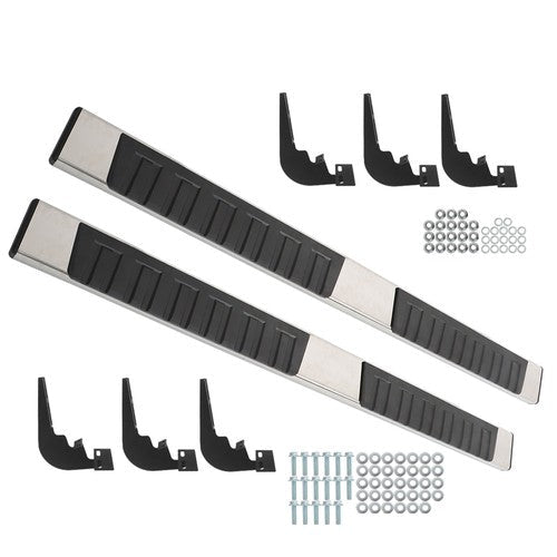 Suit For RAM 1500 Crew Cab 2009-2018 Running Boards Side Steps Left+Right Side