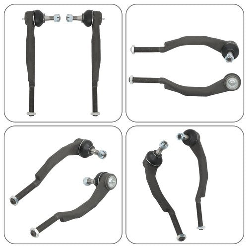 8× Inner&Outer Tie Rods Upper Lower Ball Joints For Chevrolet GMC 2002-07 V8/L6