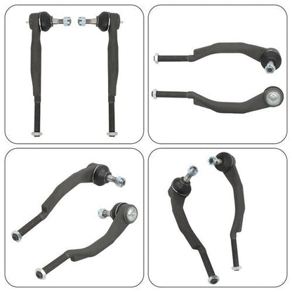 8× Inner&Outer Tie Rods Upper Lower Ball Joints For Chevrolet GMC 2002-07 V8/L6