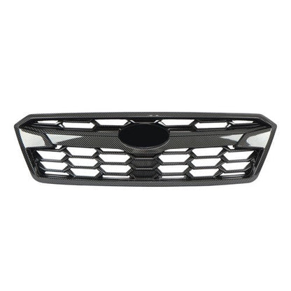 Fit For Subaru Crosstrek 2018-20 Front Bumper Grille Black Carbon Fiber Plastic