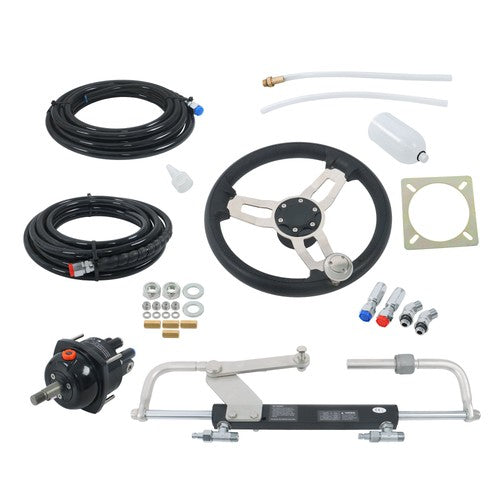 NEW 90HP Hydraulic Outboard Steering Kit With 20ft High Strength Nylon Hose