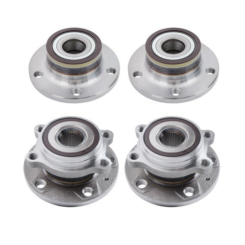 4pcs Front Rear Wheel Bearing Hub FWD For Volkswagen Passat Jetta Tiguan Audi TT