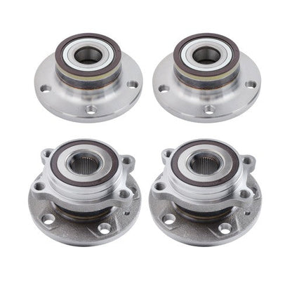 4pcs Front Rear Wheel Bearing Hub FWD For Volkswagen Passat Jetta Tiguan Audi TT