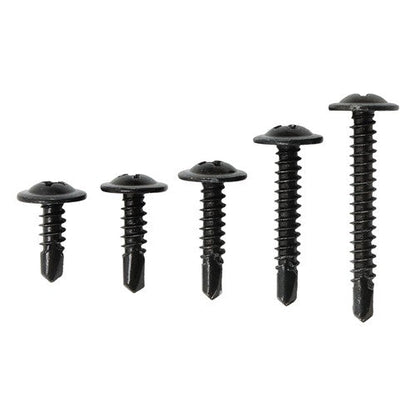 380Pcs Self Tapping Phillips Screws Kits #8 #10 Stainless Steel 410 With Box