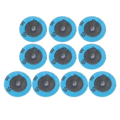 51Pcs 2" Roll Lock Die Grinder Quick Change Sanding Disc 36 60 80 120 240 Grit