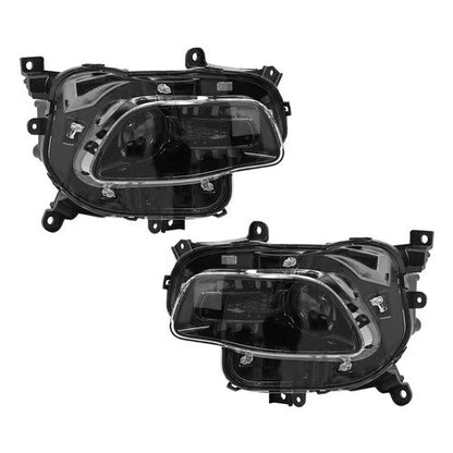 Pair For 2014-2018 Jeep Cherokee Headlight Replacement HID/Xenon Clear Lens L+R