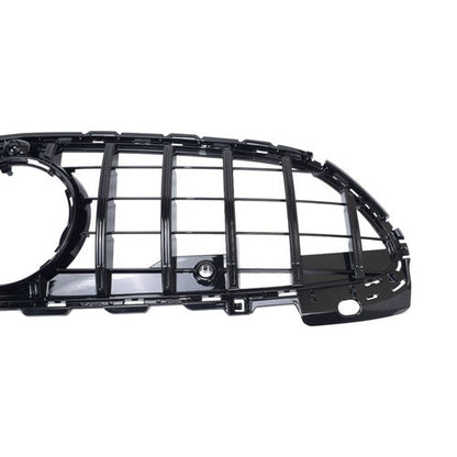For Mercedes Benz C200 C300 2022-2024 W206 Gloss Black Front Bumper Grille Grill