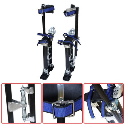 15" - 23" Adjustable Drywall Stilts Painters Walking Finishing Tools Black