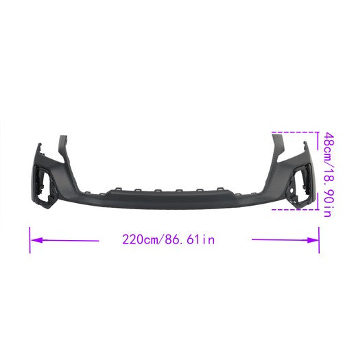 Bumper Cover Fascia Components Front Upper Primed For GMC Sierra 1500 2019-2022