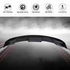 Glossy Black Rear Trunk Lid Spoiler Wing Suit For Ford Mustang 2015 -19 20 2DR