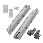 1 Pairs Undermount Drawer Slides 15 inch Undermount Soft Close Drawer Slides