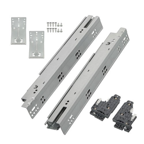 1 Pairs Undermount Drawer Slides 15 inch Undermount Soft Close Drawer Slides