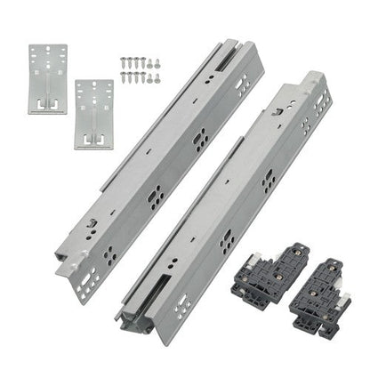 1 Pairs Undermount Drawer Slides 15 inch Undermount Soft Close Drawer Slides
