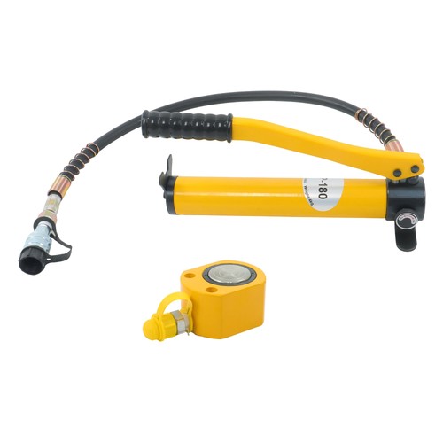 20T Low Profile Hydraulic Jack Porta Power Kit + CP-180 Manual Hydraulic