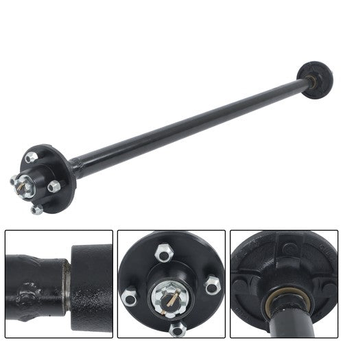 For trailers Trailer Axle W/U-Bolt Kit 4lug-4' 52' Hub Face 42' SC 2000lb 2Klb