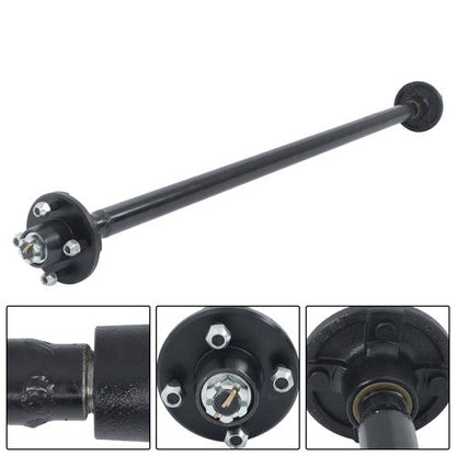 For trailers Trailer Axle W/U-Bolt Kit 4lug-4' 52' Hub Face 42' SC 2000lb 2Klb
