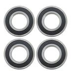4Pcs 6208-2RS Bearings 40×80×18mm Double Rubber Seals Deep Groove Ball Bearing