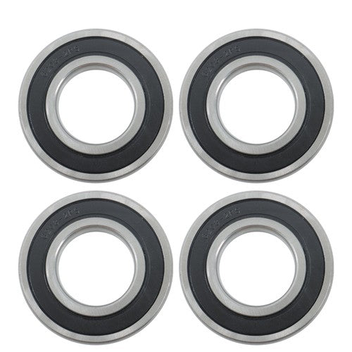 4Pcs 6208-2RS Bearings 40×80×18mm Double Rubber Seals Deep Groove Ball Bearing