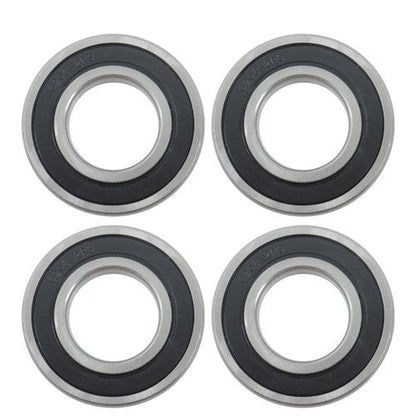4Pcs 6208-2RS Bearings 40×80×18mm Double Rubber Seals Deep Groove Ball Bearing
