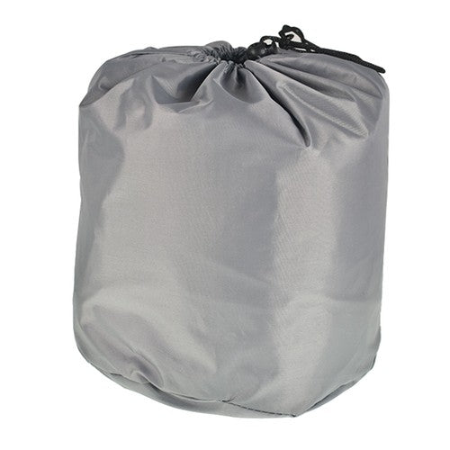 V-HULL BOAT COVER WATERPROOF TRAILERABLE FISHING SKI BASS 210D 17-19FT GRAY