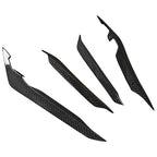 4PCS Carbon Fiber Front Bumper Side Blade Canard Fin For 22-24 Subaru WRX VB S4