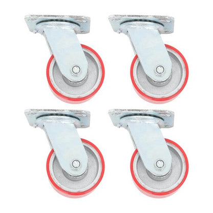 4"X 2" Heavy Duty Casters - Polyurethane Caster with Capacity up to 2800 LBS